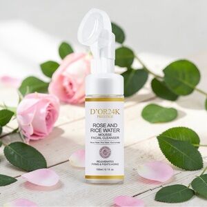 Rose and Rice Water Mousse Facial Cleanser